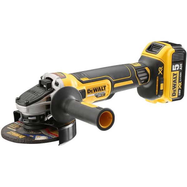 Dewalt DCG405P2 Vinkelsliper med 5,0Ah-batterier og lader