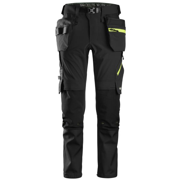 Snickers 6940 FlexiWork Softshellbukse svart C44