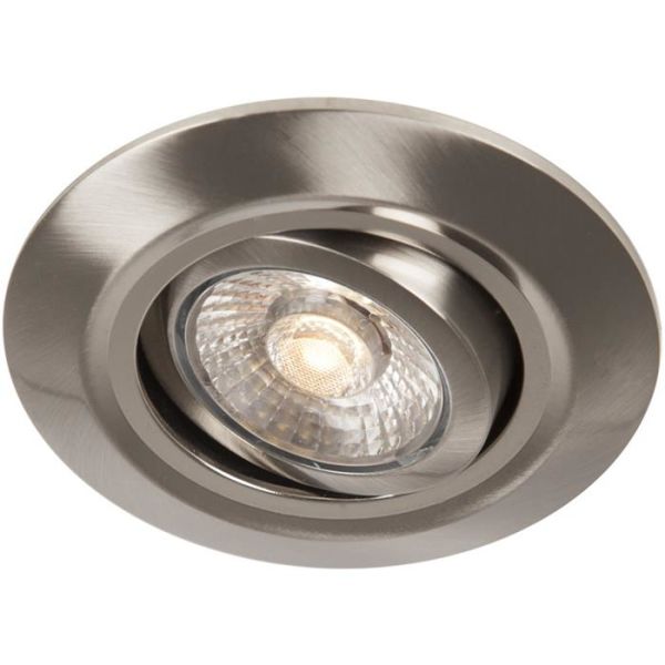 Hide-a-Lite Comfort Quick Downlight børstet stål, tune