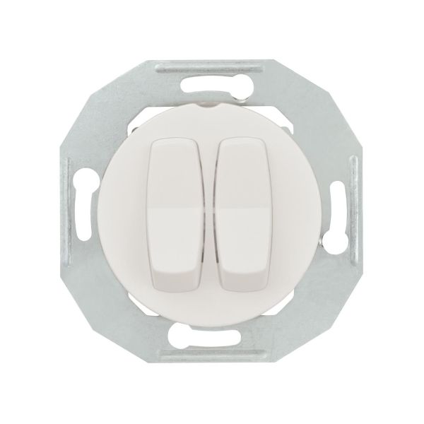 Schneider Electric Renvoa WDE011026 Vippestrømstiller uten ramme, hvit Dobbeltrapp