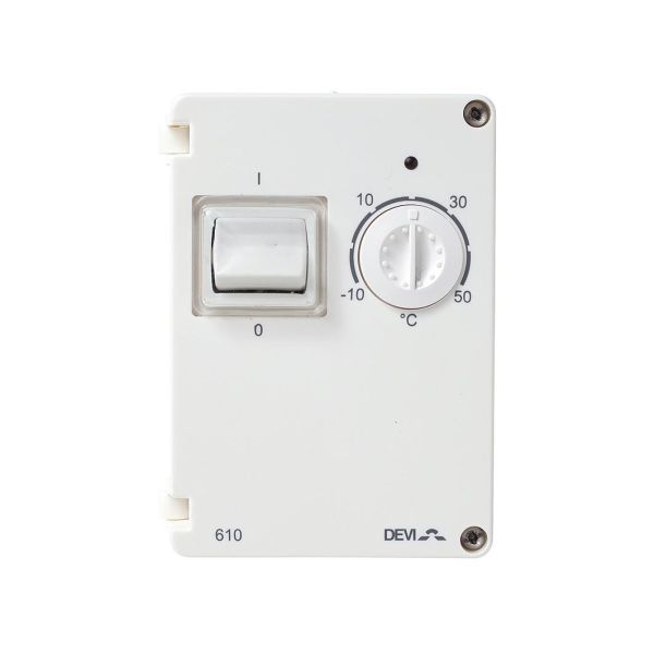DEVI DEVIreg 610 Termostat Polarhvit