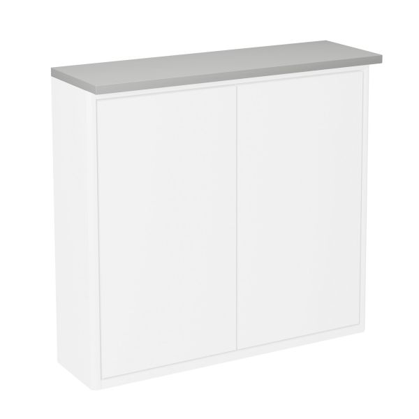 Gustavsberg Graphic Topplate for skap 60 x 16 cm, med belysning Grå