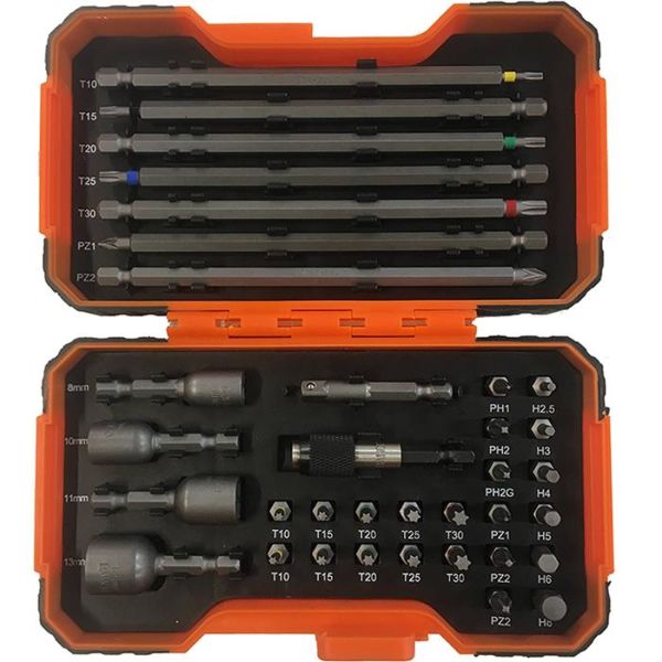 Bahco 59/S35BC Bitssett 35 deler, fargekodet