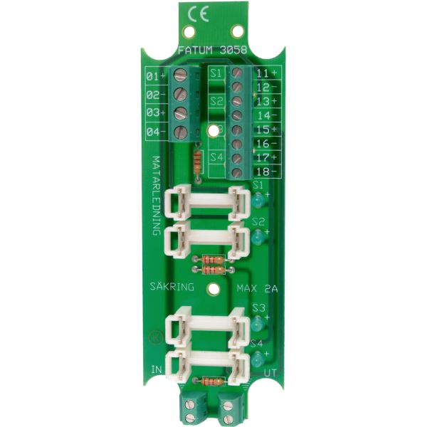 Alarmtech 3058.03 Sikringsklemme 1 inn-4 ut, avsikret