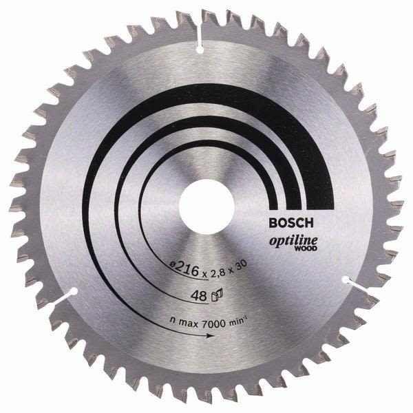 Bosch 2608640641 Optiline Wood Sagklinge 216x2,8x30mm, T48