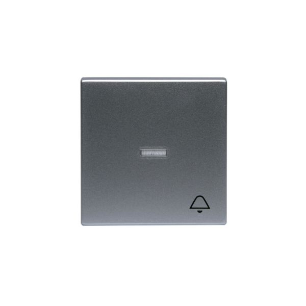ABB 1789KL-83 Enkeltvippe 1-veis, hvit linse, klokke Aluminium