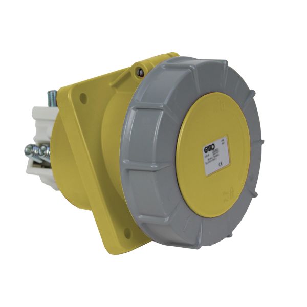Garo UISV 4125-4 S Paneluttak IP67, 5-polet, 125 A, skrå Gul, 4 h