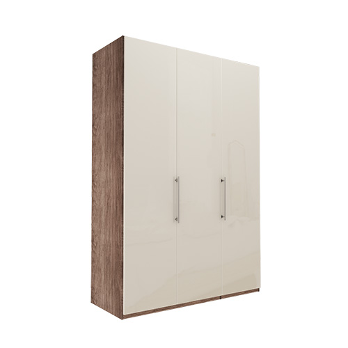 Garderobe Atlanta - Mørk rustikk eik 150 cm, 236 cm, Uten gesims / ramme