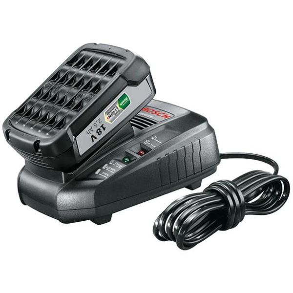 Bosch DIY AL 1830 CV + 18V LI Ladepakke 2,5 Ah-batteri og lader