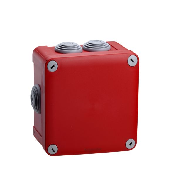 Schneider Electric ENN05165 Brannboks 105 x 105 x 55 mm, utvendig Rød