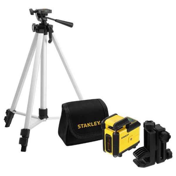 STANLEY 360 Set Krysslaserpakke med grønn laser, stativ og veske
