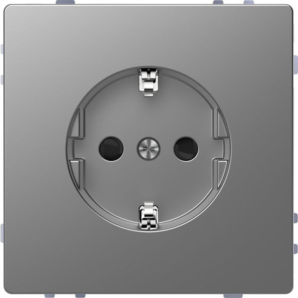 Schneider Electric MTN2300-6036 Vekkuttak 1-veis, jordet Sølv