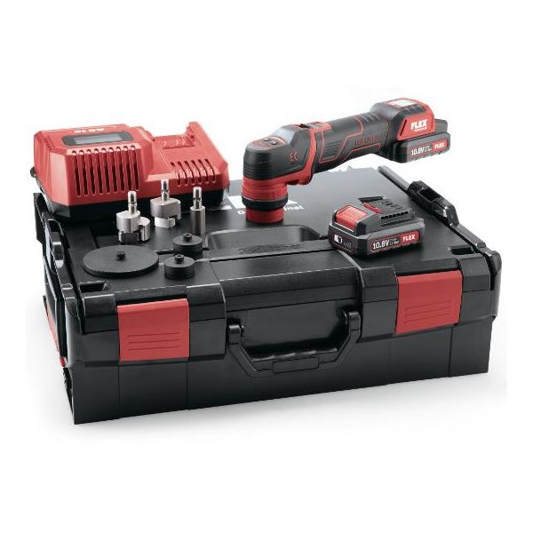 Flex PXE80 10.8-EC Set Polermaskin med batterier, lader og tilbehør