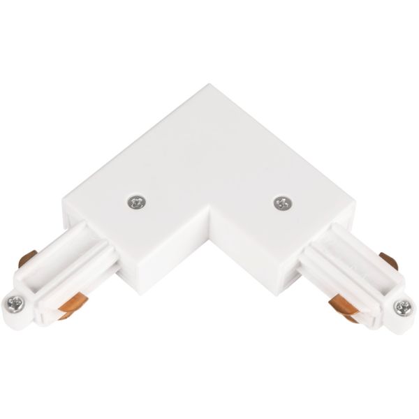 Hide-a-Lite LiteTrac L-tilkobling 1-faset, hvit Indre