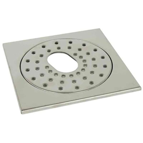 Gelia 3003036142 Flisramme for gulvbrønn, 200 x 200 x 7 mm med utsparing