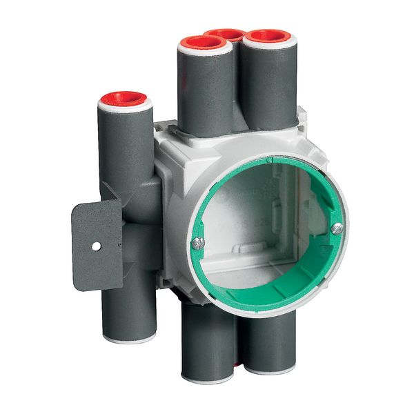 Schneider Electric IMT36203 Koblingsboks for stendervegg, c/c 60 mm 13 mm, hvit/grønn