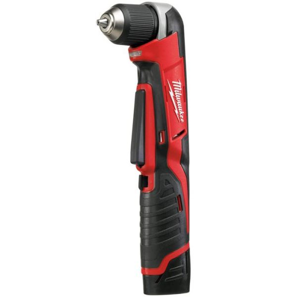 Milwaukee C12 RAD-202B Vinkelbormaskin med batterier og lader