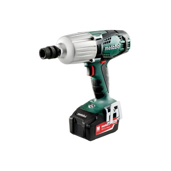 Metabo SSW 18 LTX 600 Muttertrekker med 4,0Ah-batterier og lader