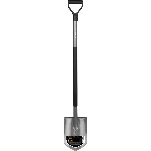 Fiskars Ergonomic Spade spiss, med metallskaft