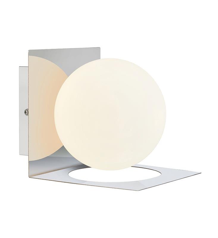 Markslöjd Vegglampe Zenit Krom/Hvit