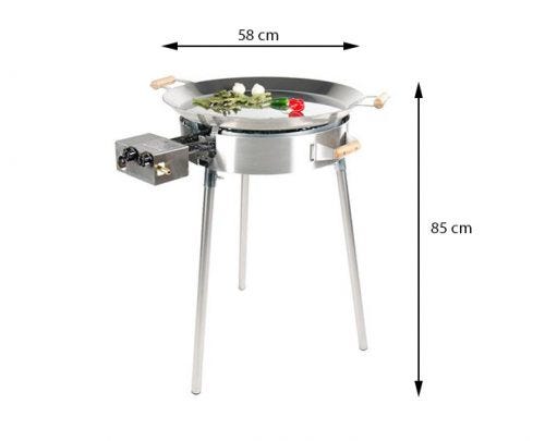 GrillSymbol Stekhelle Gass Pro-580 Rustfritt stål