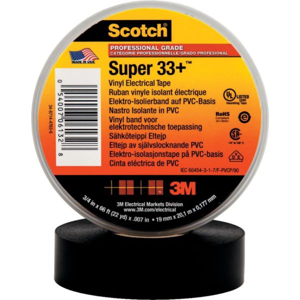 3M Scotch Super 33+ Elektrikerteip svart