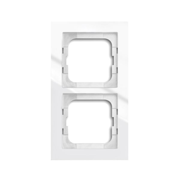 ABB Axcent Kombinasjonsramme hvit 2 rom