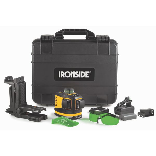 Ironside 102494 Krysslaser med grønn laser