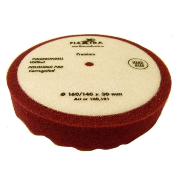 Flexxtra 100121 Polerrondell Vaffelmønstret Hard, 160 mm