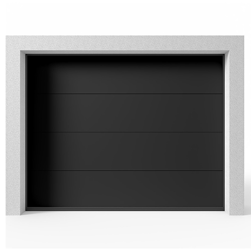Garasjeport Leddport Moderne Basic Sort, 2400x2125