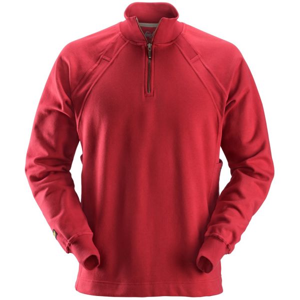 Snickers 2813 Sweatshirt chili, med MultiPockets XS