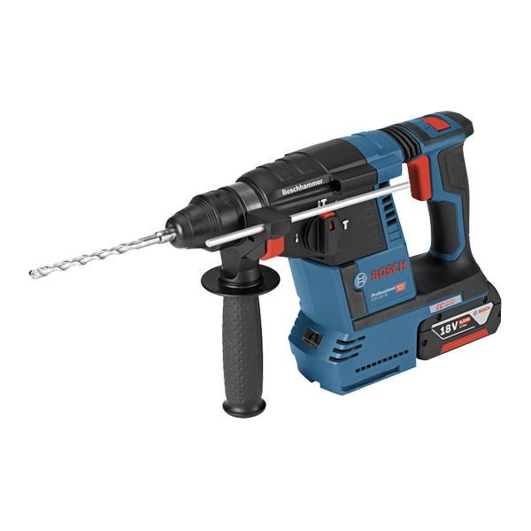 Bosch GBH 18V-26 Borhammer med 6,0Ah-batterier og lader