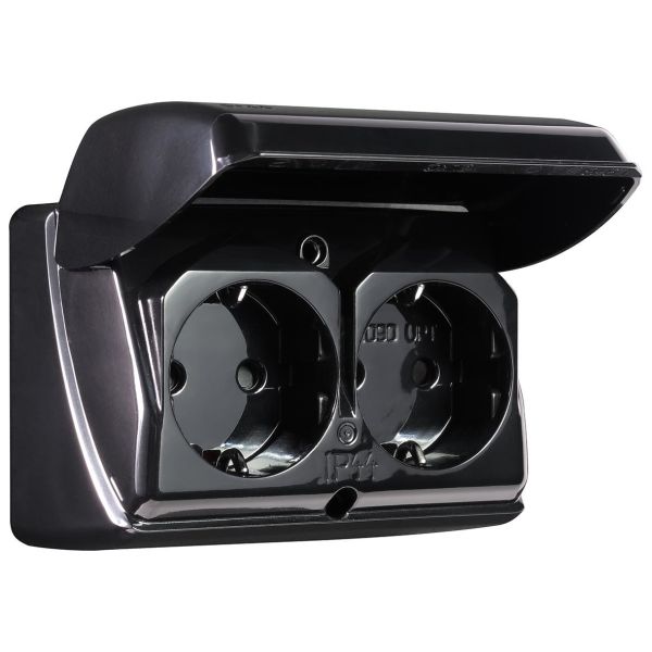 Elko EKO06932 Vekkuttak 2-veis, IP44 Svart