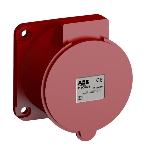 ABB 2CMA102326R1000 Paneluttak hurtigtilkoblet, vibrasjonsbestandig Rett, 5-polet, 16 A, 56x56 mm