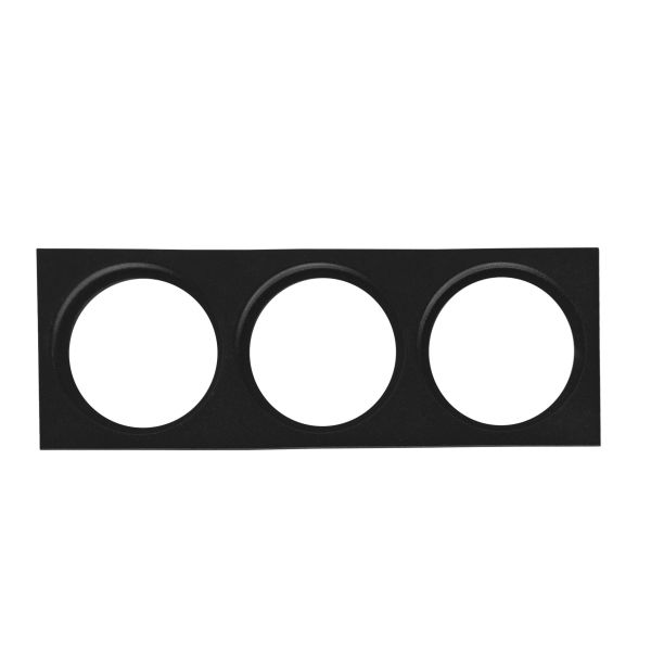 Hide-a-Lite 7474493 Dekorramme Ø85 mm, svart III: for 3 armatur