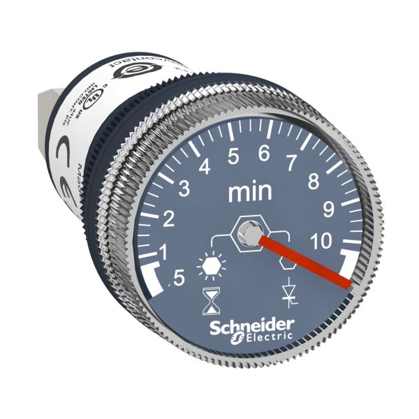 Schneider Electric XB5DTGM4 Tidsrelé 22 mm, 100–240 V 0,5-10 min