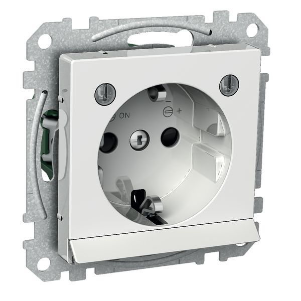 Schneider Electric Exxact Vekkuttak 1-veis, 16 A, stillbart nattelys Antrasitt
