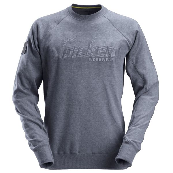 Snickers 2882 Sweatshirt grå-/blåmelert XS