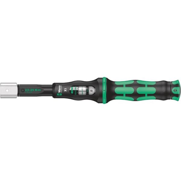 Wera Click-Torque X 1 Momentnøkkel for innsatsverktøy, 9 x 12 mm 2,5–25 Nm