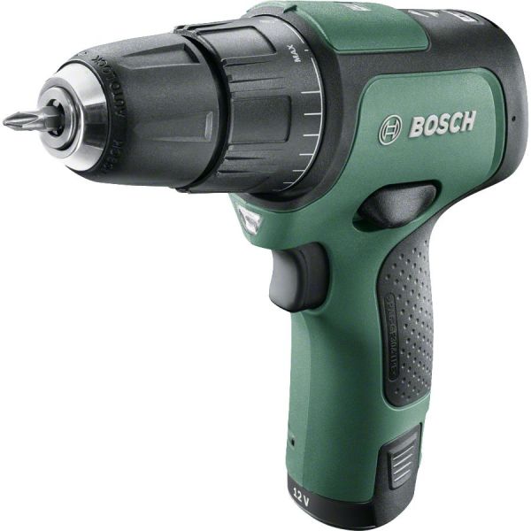 Bosch DIY Easy Impact 12 Slagbor/skrutrekker med 2,0 Ah batteri og lader