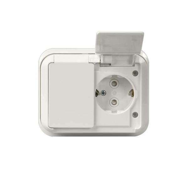 ABB Jussi 302EUG Vegguttak 2-veis, innfelt, IP44