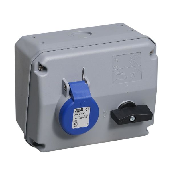 ABB 2CMA167623R1000 Vegguttak IP44, 2P+J, 230 V