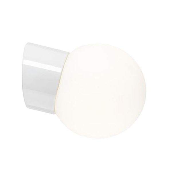 Ifö Electric 6044-800-10 Veggarmatur matt, skrå, IP54, LED Hvit