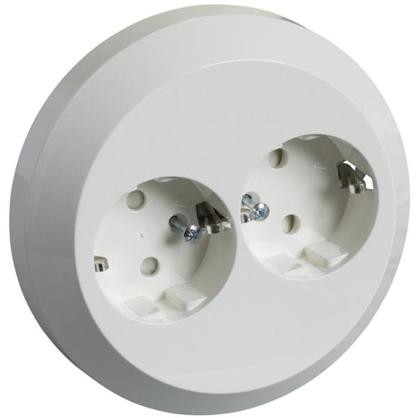 Schneider Electric 189505700 Lampeuttak jordet, 2-veis, for takboks, separat bro