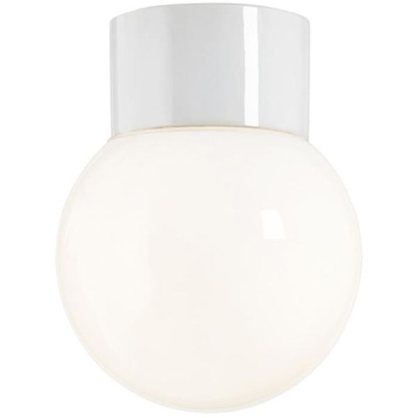 Ifö Electric 6040-840-10 Takarmatur blank, hvit, rett, IP54, LED