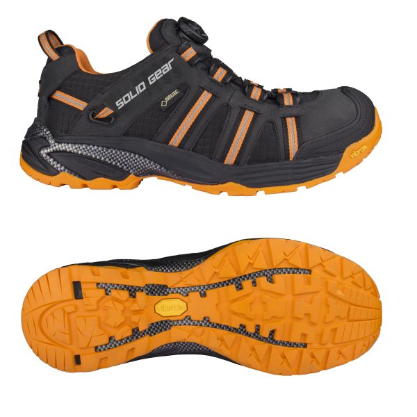 Solid Gear Hydra Vernesko GTX, svart/oransje, glassfiberhette Str. 36