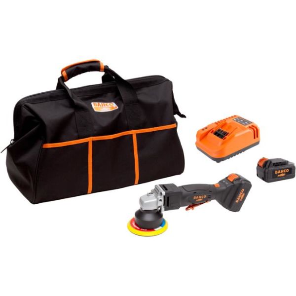 Bahco BCL33AP1K1 Vinkelpolermaskin med 5,0Ah-batterier og lader