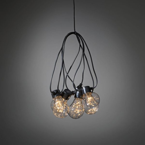 Konstsmide 2375-800 Lysslynge svart kabel Rav, 3 V