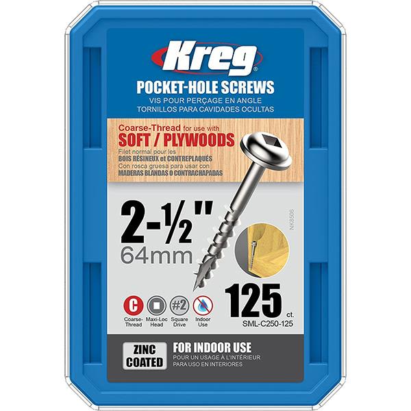 Kreg SML-C250-125 Skrue 64 mm 125-pakning