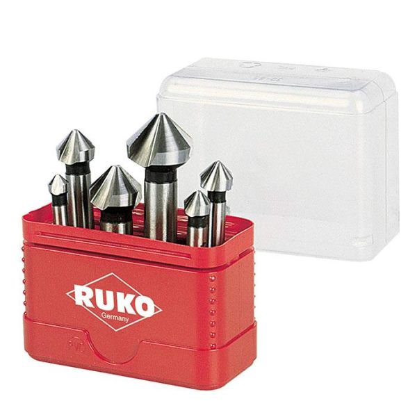 Ruko A102156 Forsenkersett 6 deler, plastkassett